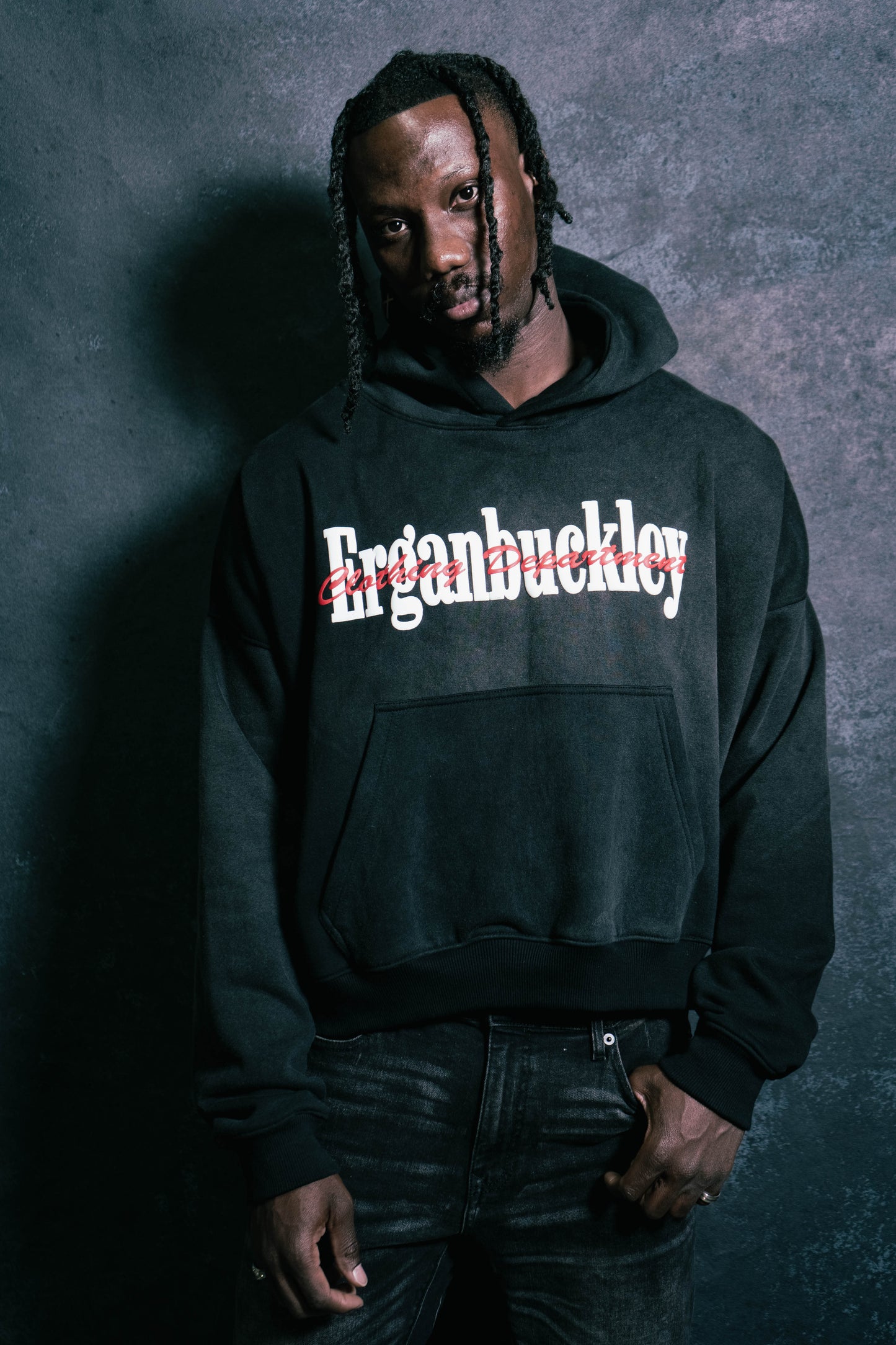 Ergan Black Hoodie