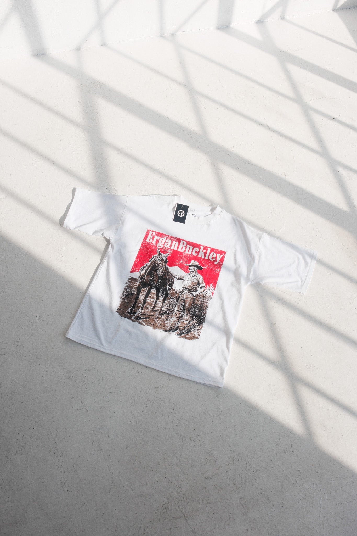 ErganBuckley white Western Graphic Tee