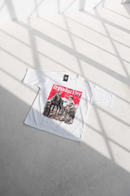 ErganBuckley white Western Graphic Tee