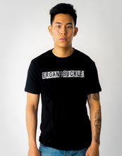 Black gloss EB T-shirt - White