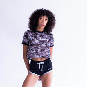 Grey Camo Jersey Top with short